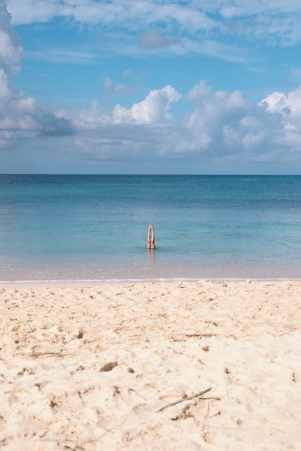 Cayman Islands pristine beach with clear turquoise water