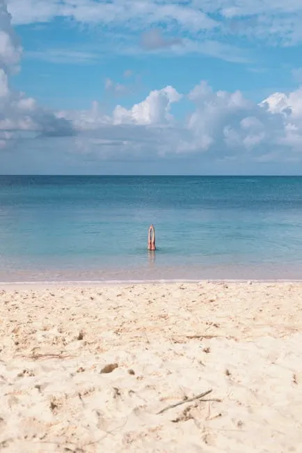Cayman Islands pristine beach with clear turquoise water