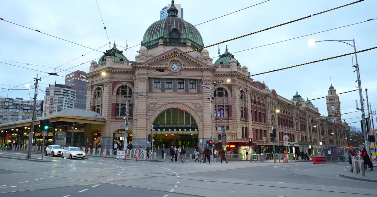 city skyline landmark in Melbourne, AUSTRALIA