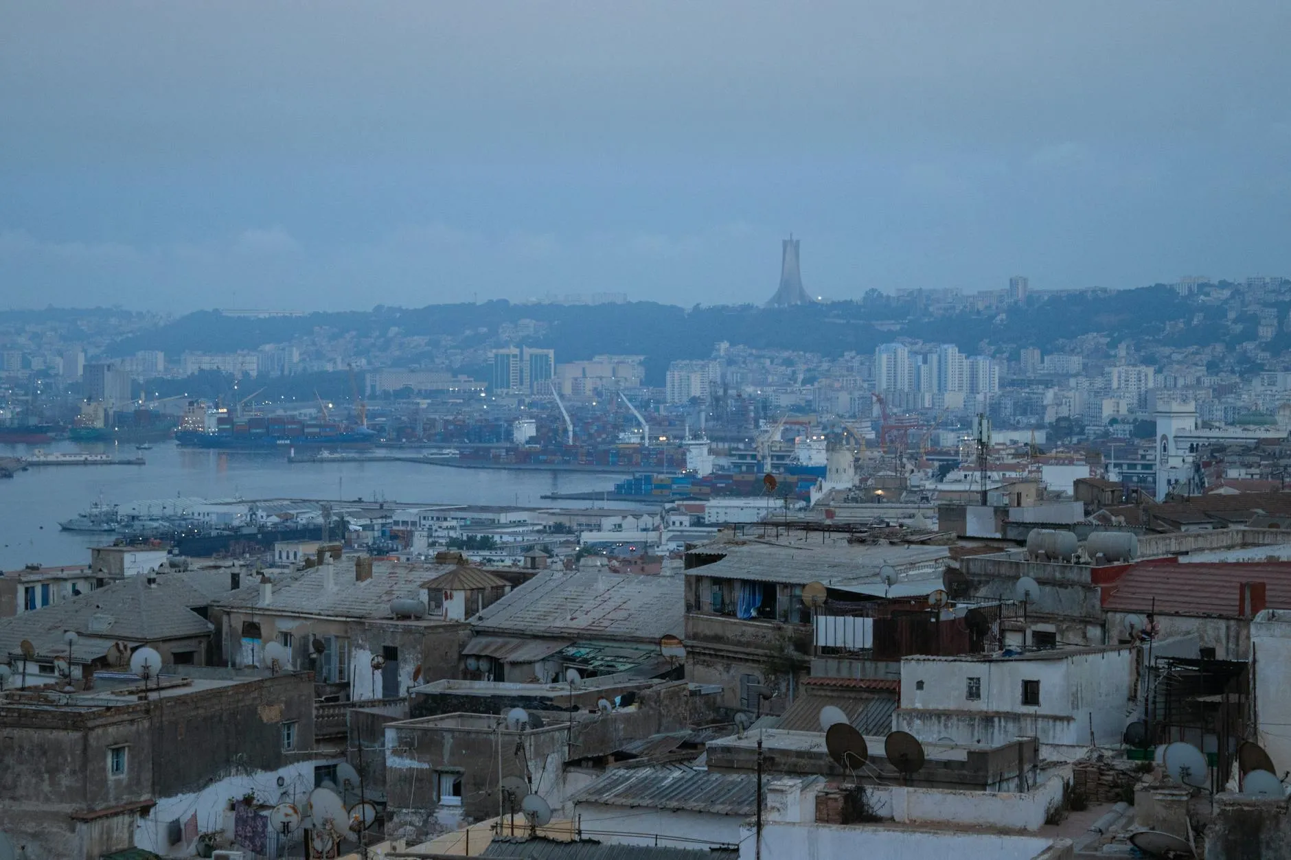 Algiers, Algeria — aerial city view