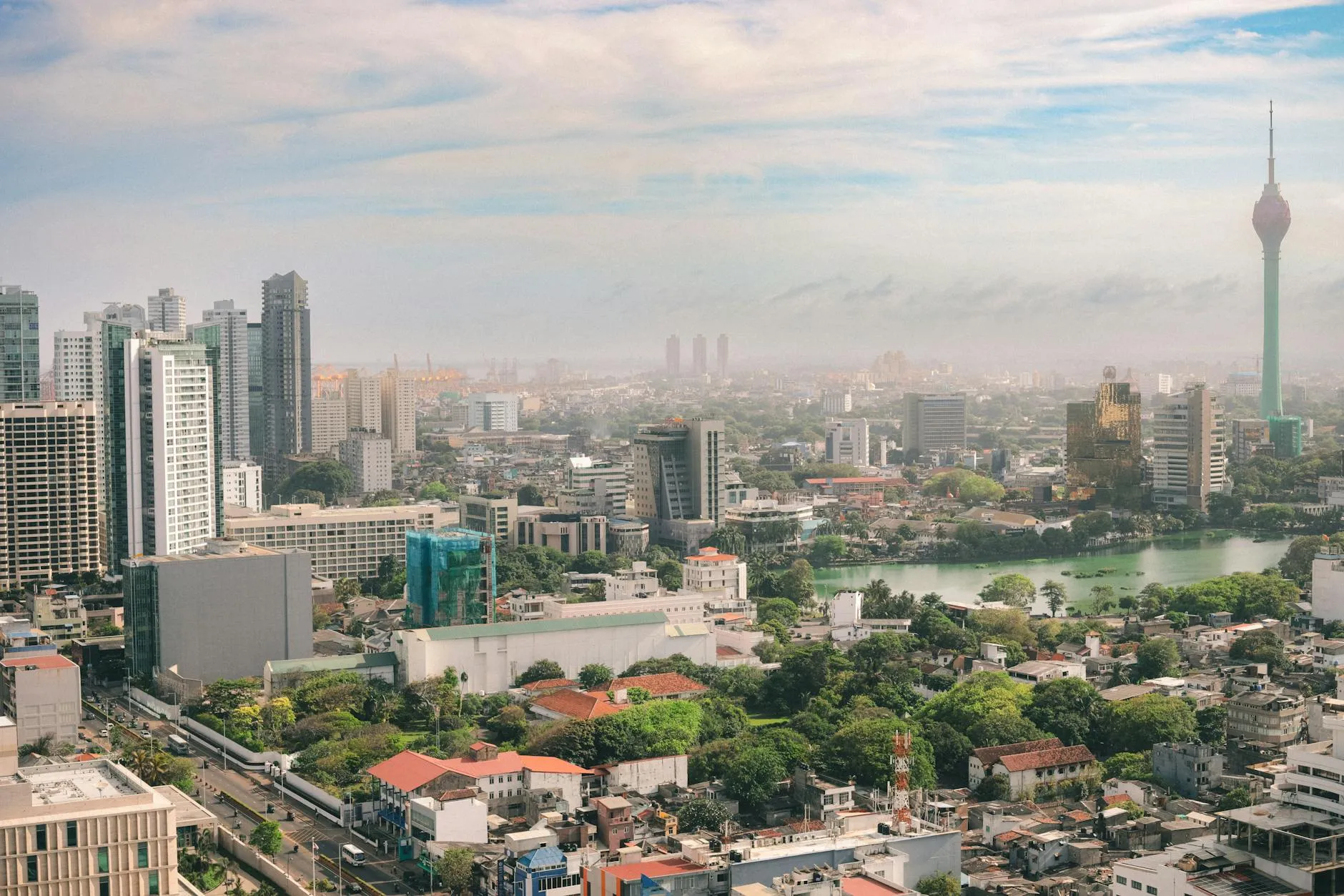 Colombo, Sri Lanka — aerial city view