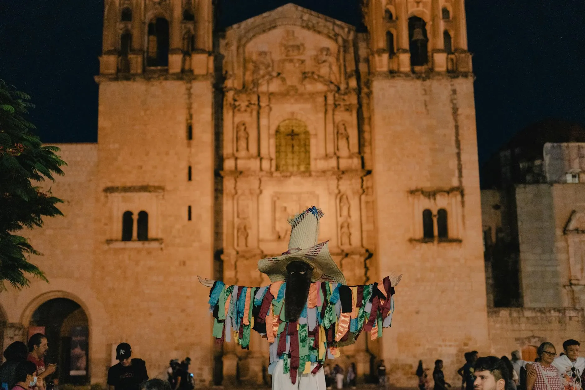Oaxaca Mexico — colonial church Santo Domingo, Monte Albán Zapotec ruins