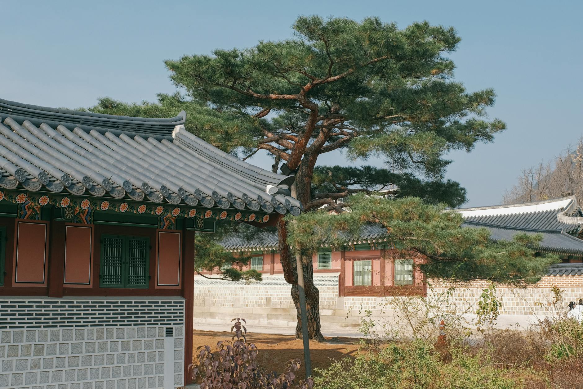 Seoul, South Korea — Gyeongbokgung Palace traditional Korean architecture