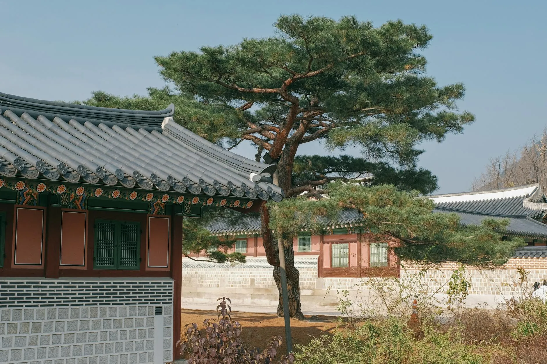 Seoul, South Korea — Gyeongbokgung Palace traditional Korean architecture
