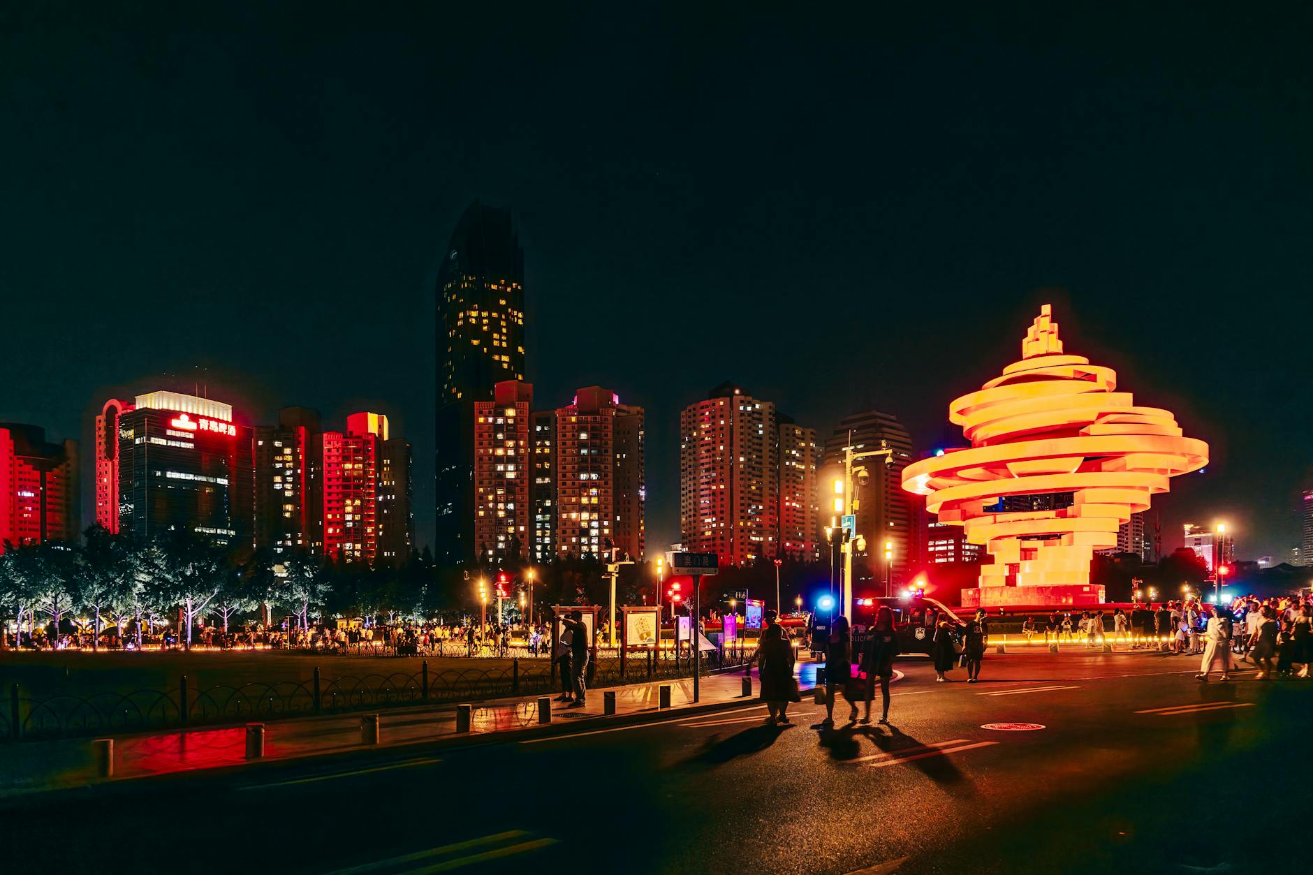 Qingdao China — Shandong coast, May Fourth Square, German colonial heritage