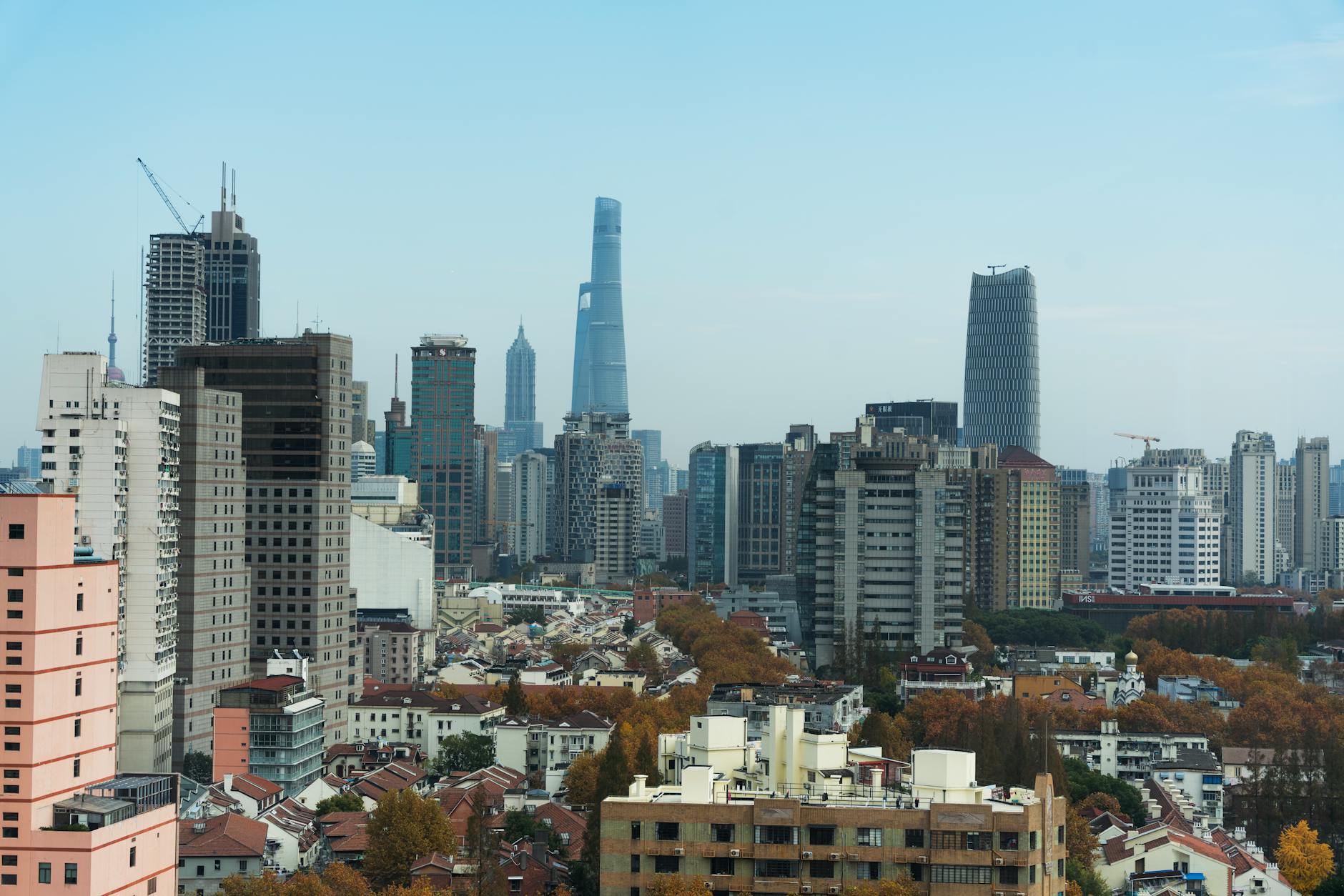 Shanghai, China — Pudong skyline / the Bund / Lujiazui