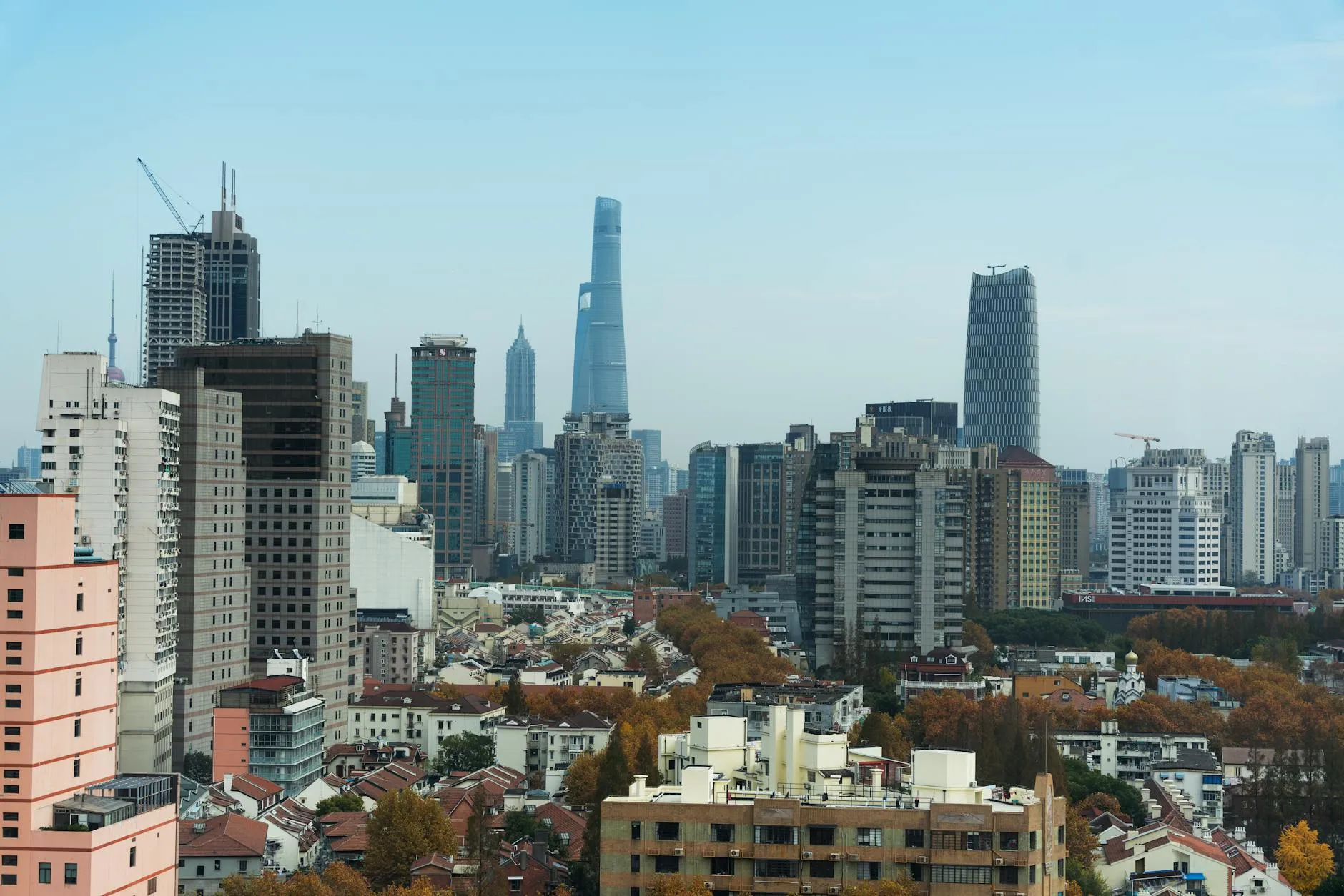 Shanghai, China — Pudong skyline / the Bund / Lujiazui