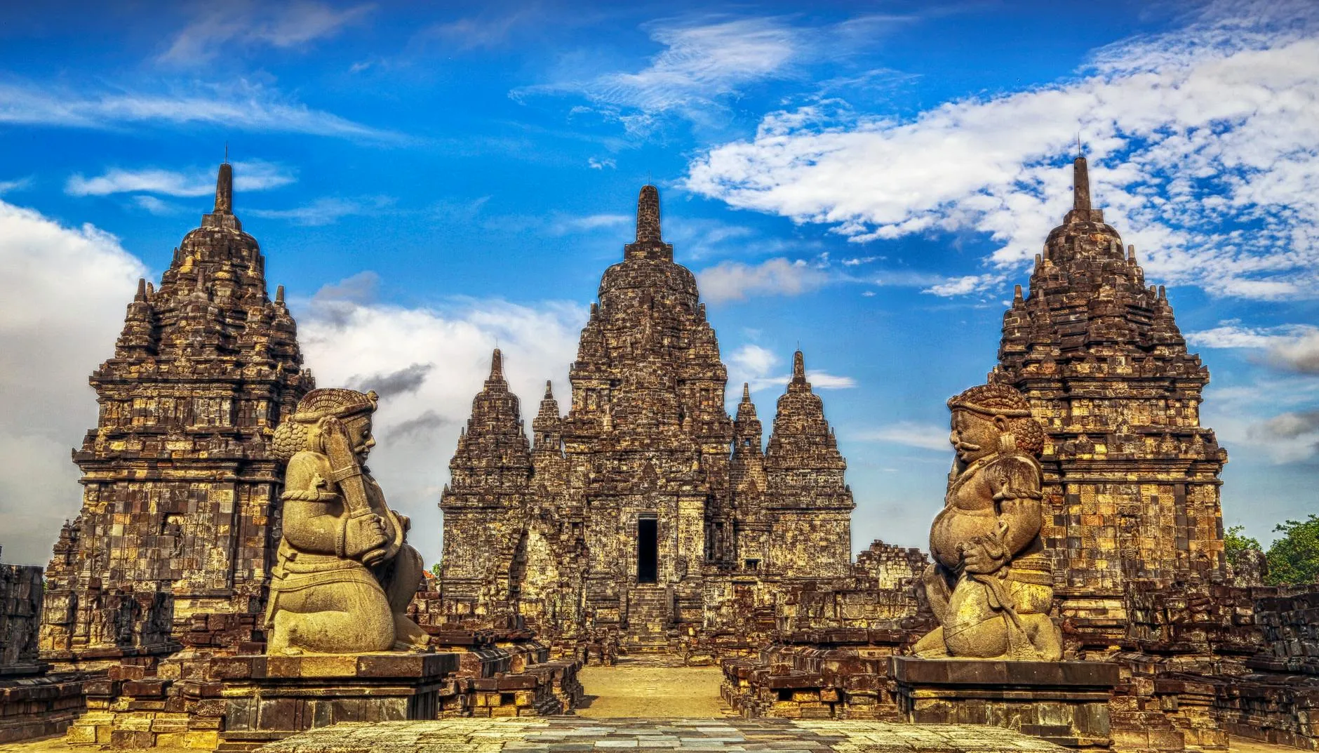 Yogyakarta, Indonesia — Explore the ancient Sewu Temple in Yogyakarta, Indonesia, showcasing stunning Javanese architecture.