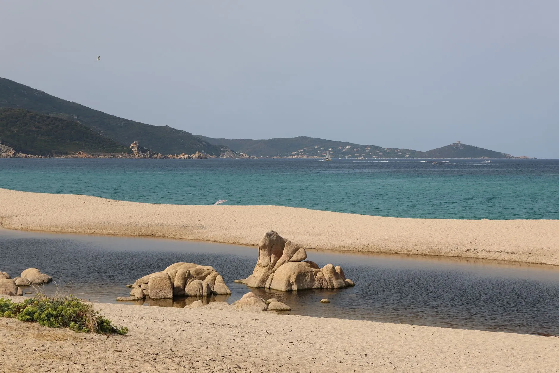 Ajaccio, Corsica — turquoise beach and coast