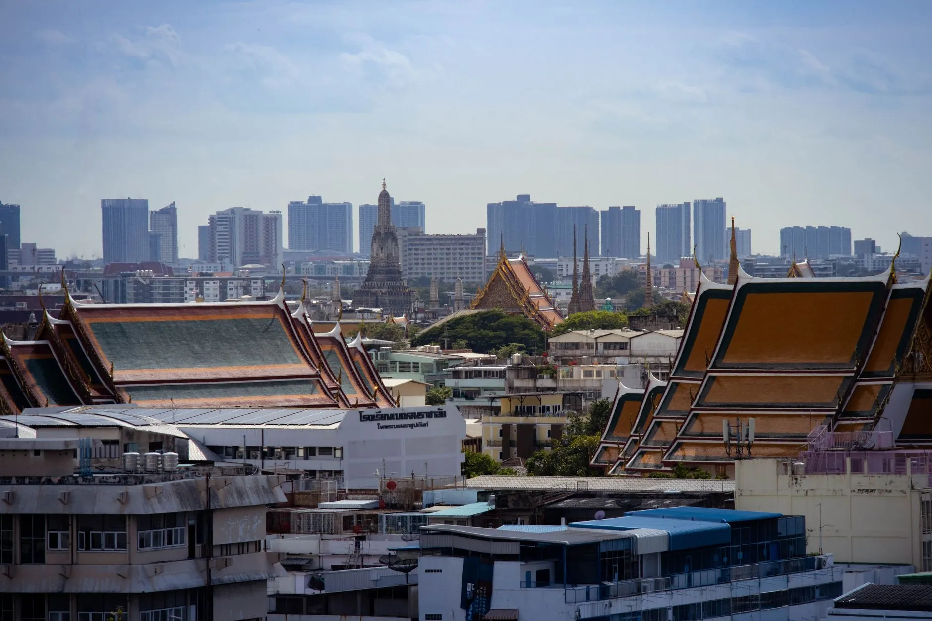 Bangkok, Thailand — temple skyline