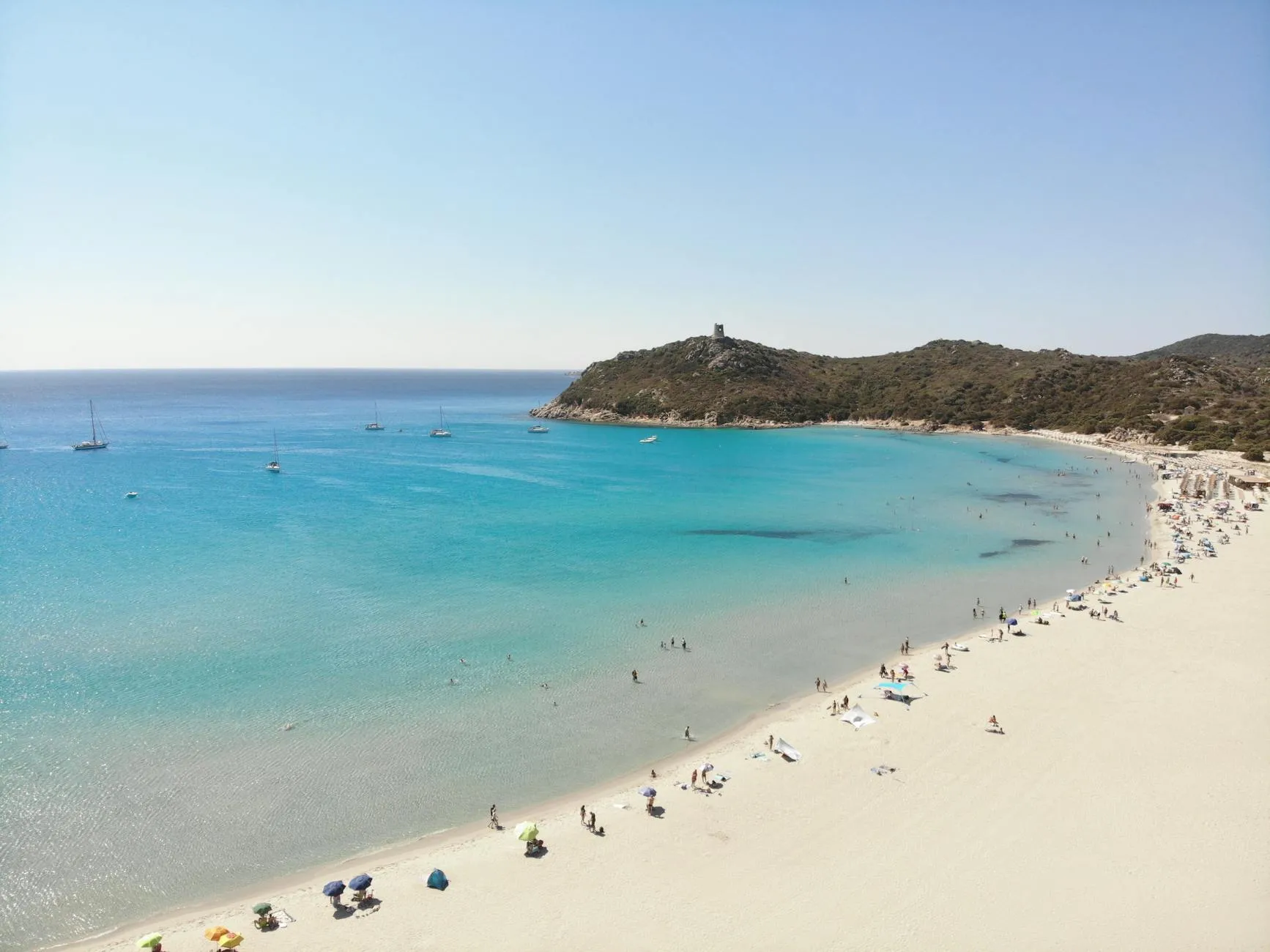 Cagliari, Sardinia — Mediterranean beach