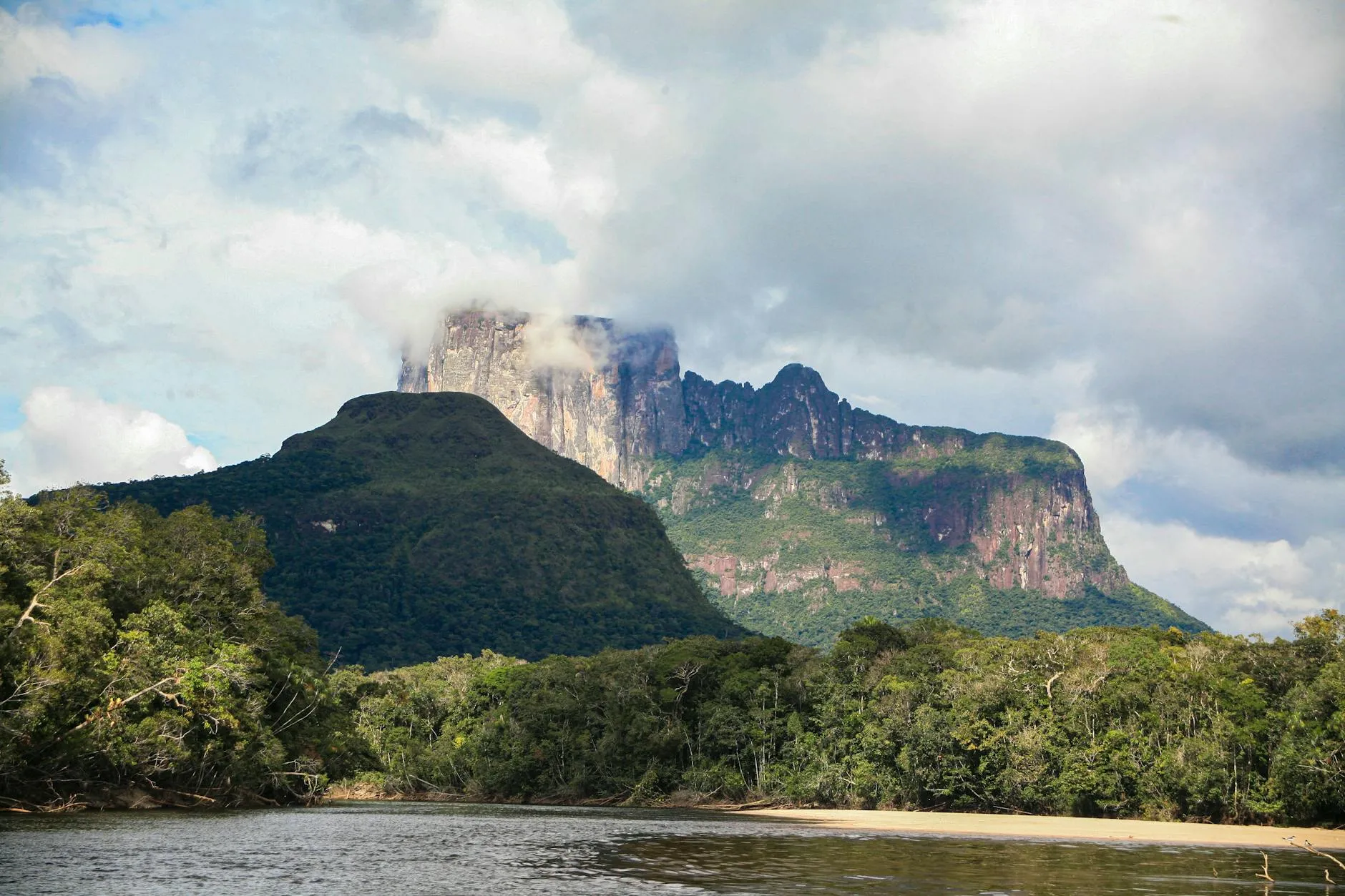 Venezuela — Cerro Autana tepui and rainforest