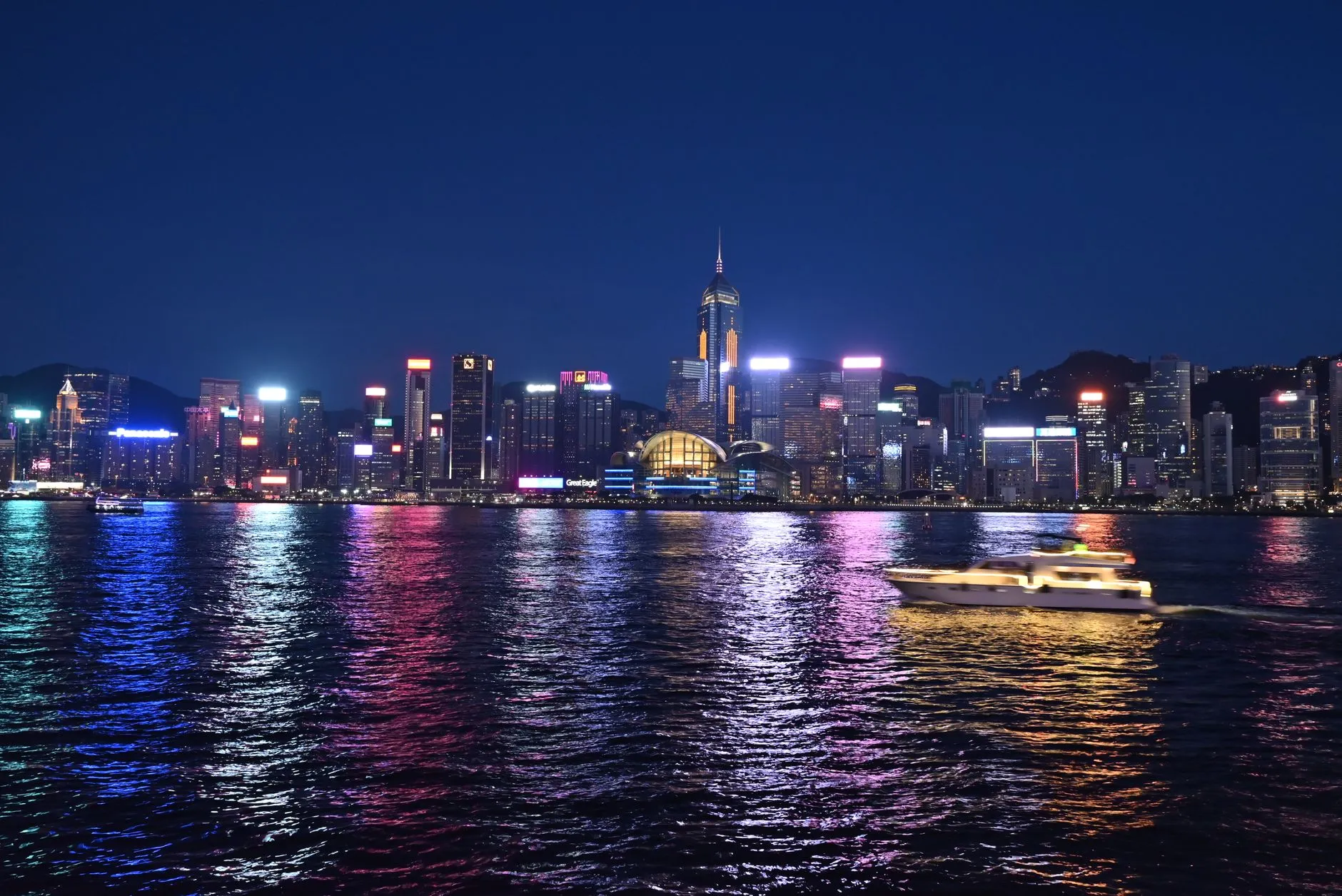 Hong Kong — illuminated skyline at night
