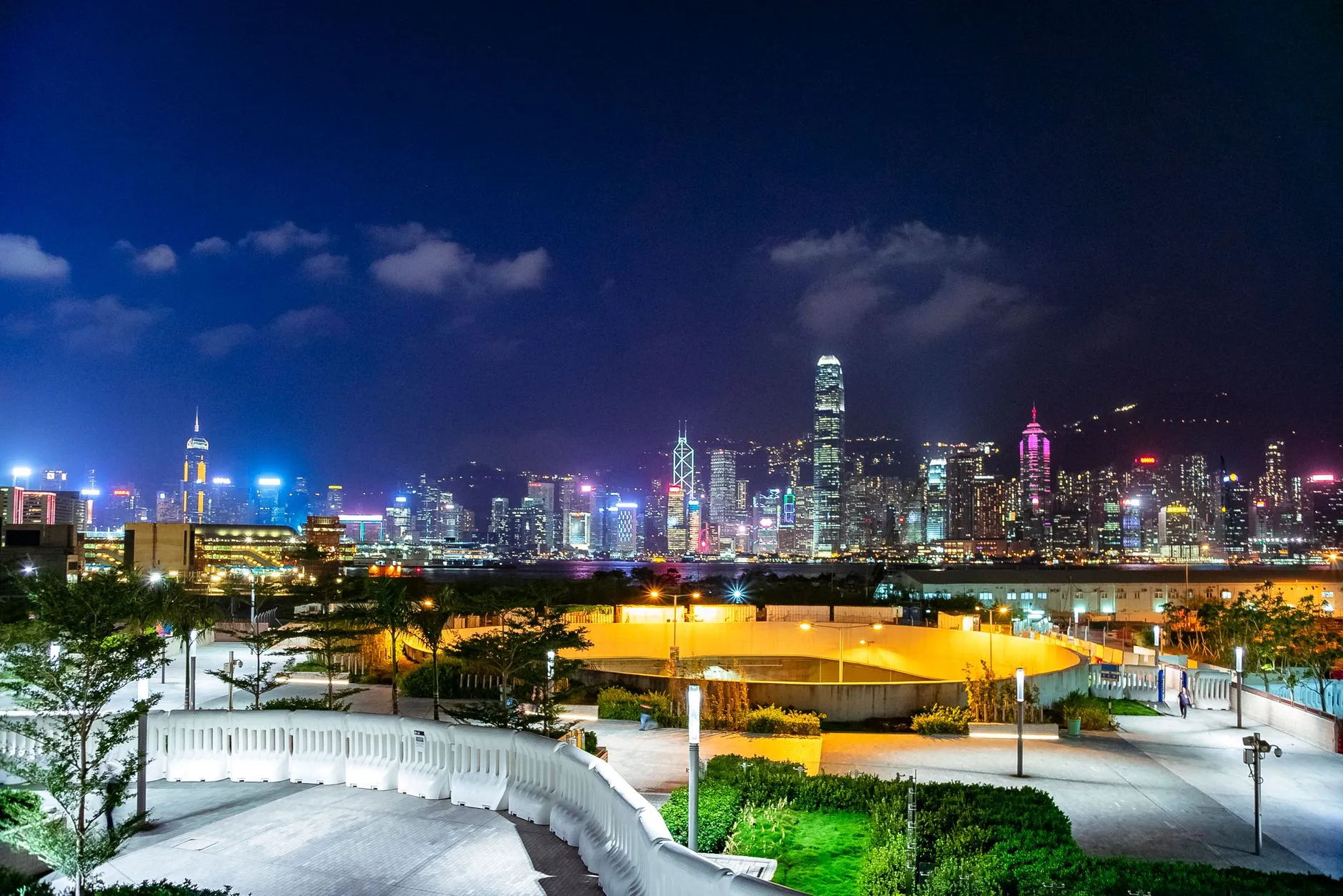 Hong Kong — illuminated harbour skyline