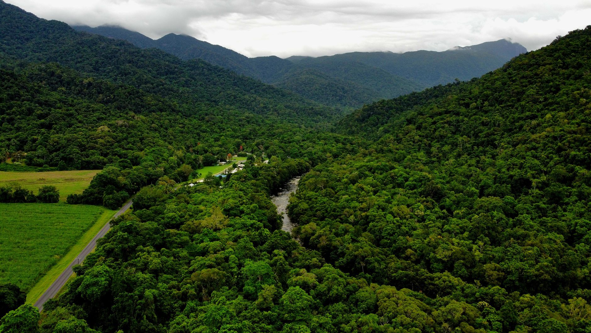 Gabon — equatorial rainforest and winding river