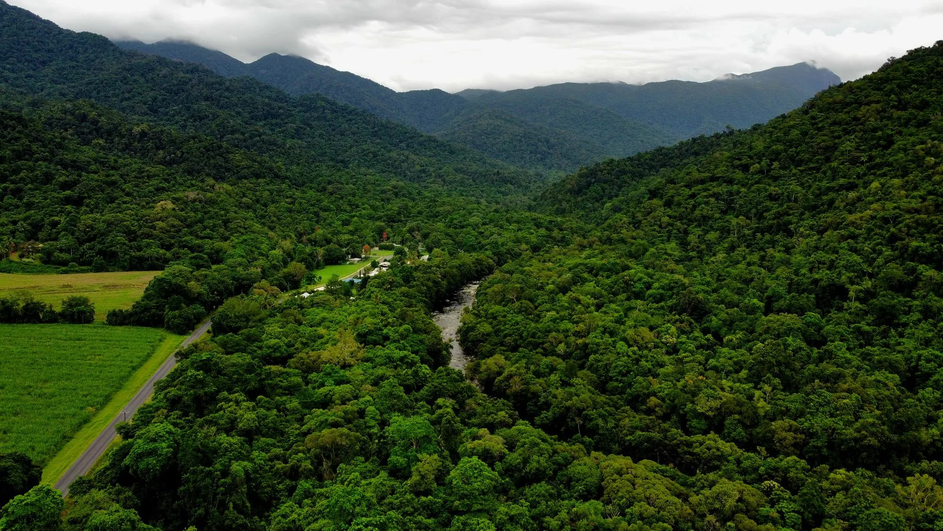 Gabon — equatorial rainforest and winding river