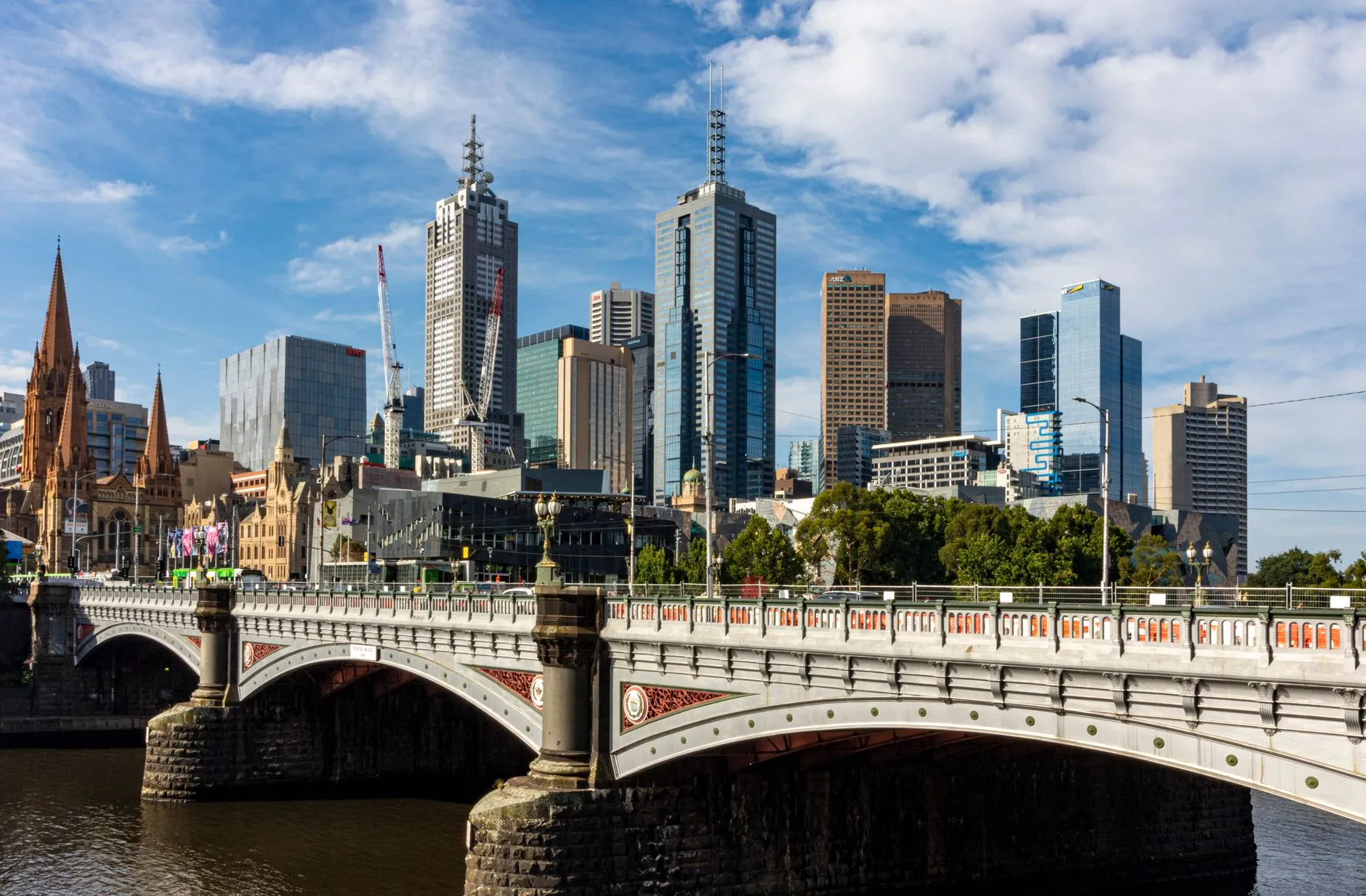 Melbourne, Australia — Yarra River skyline