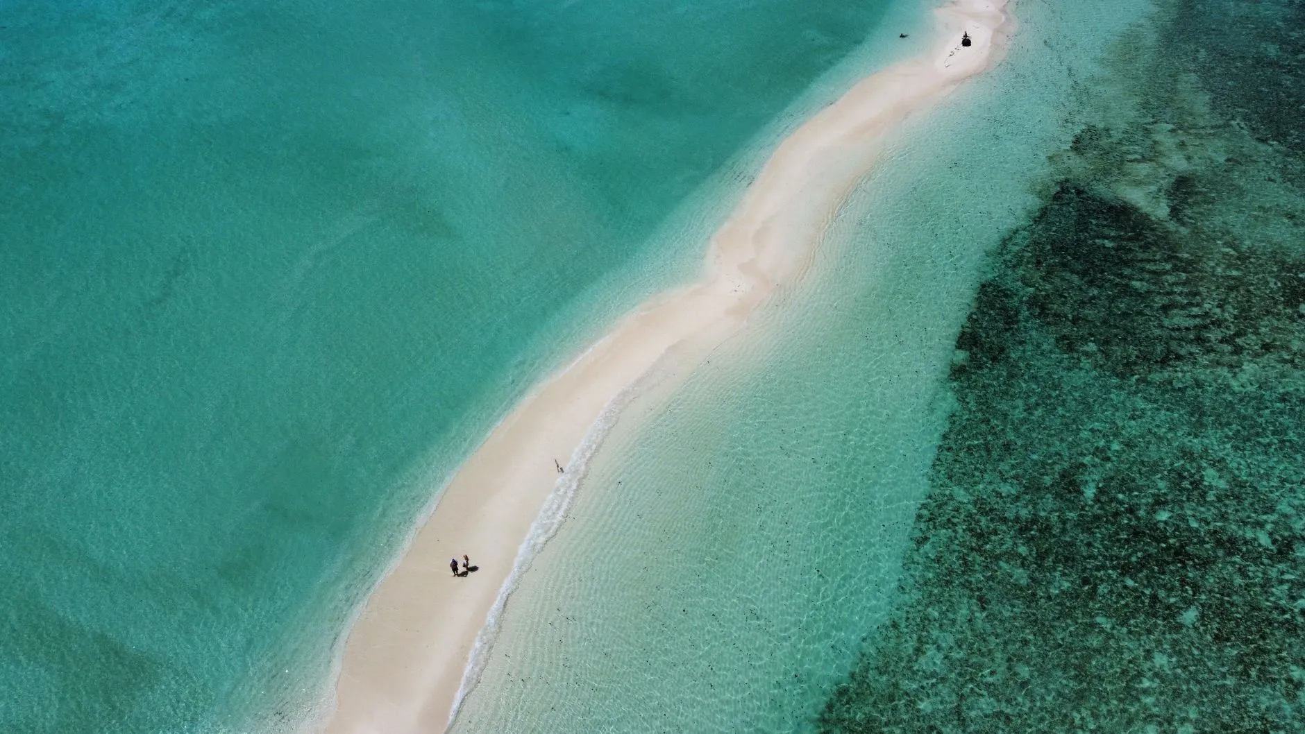 Maldives — turquoise lagoon and sandbank