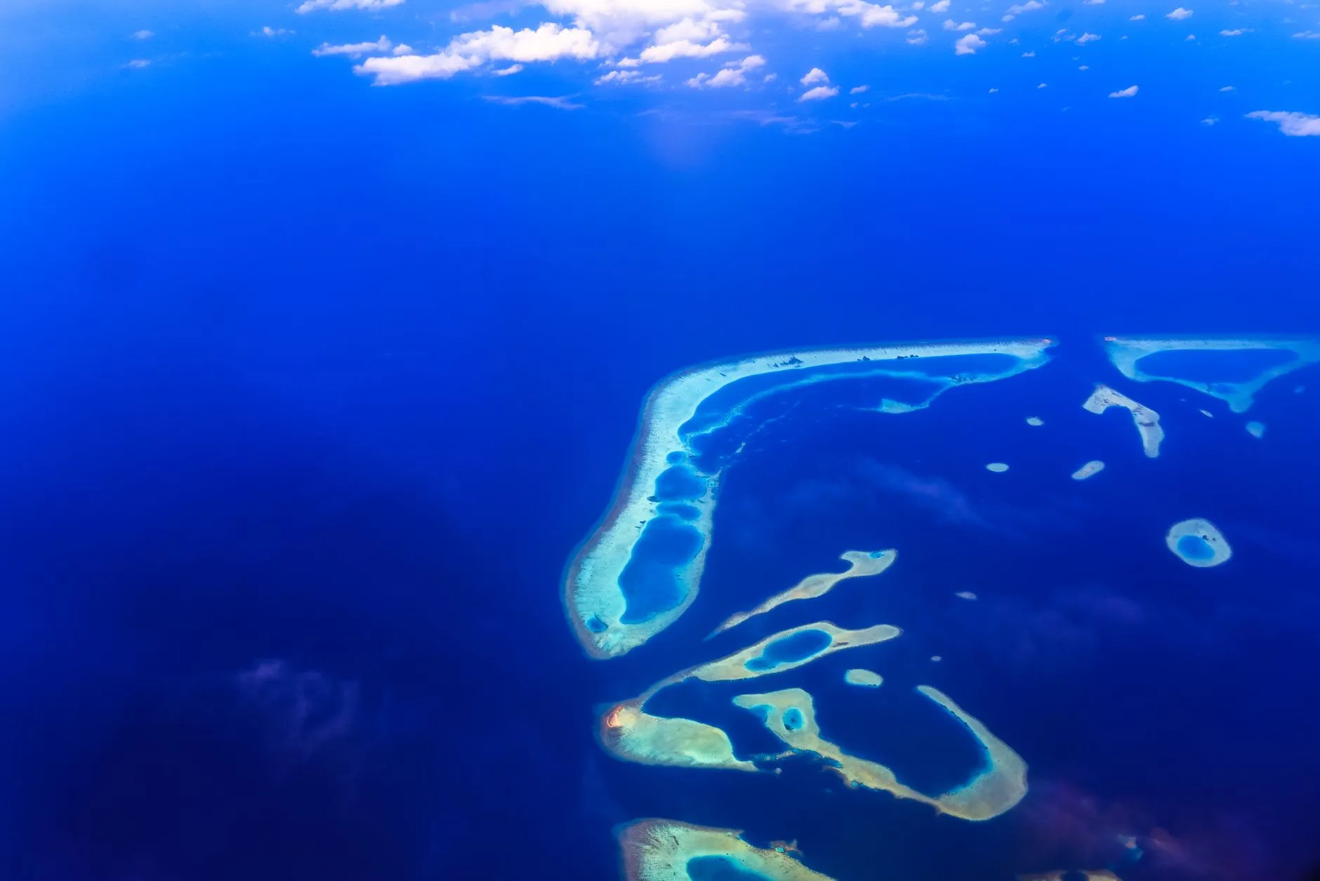 Maldives — atoll, reef and turquoise lagoon
