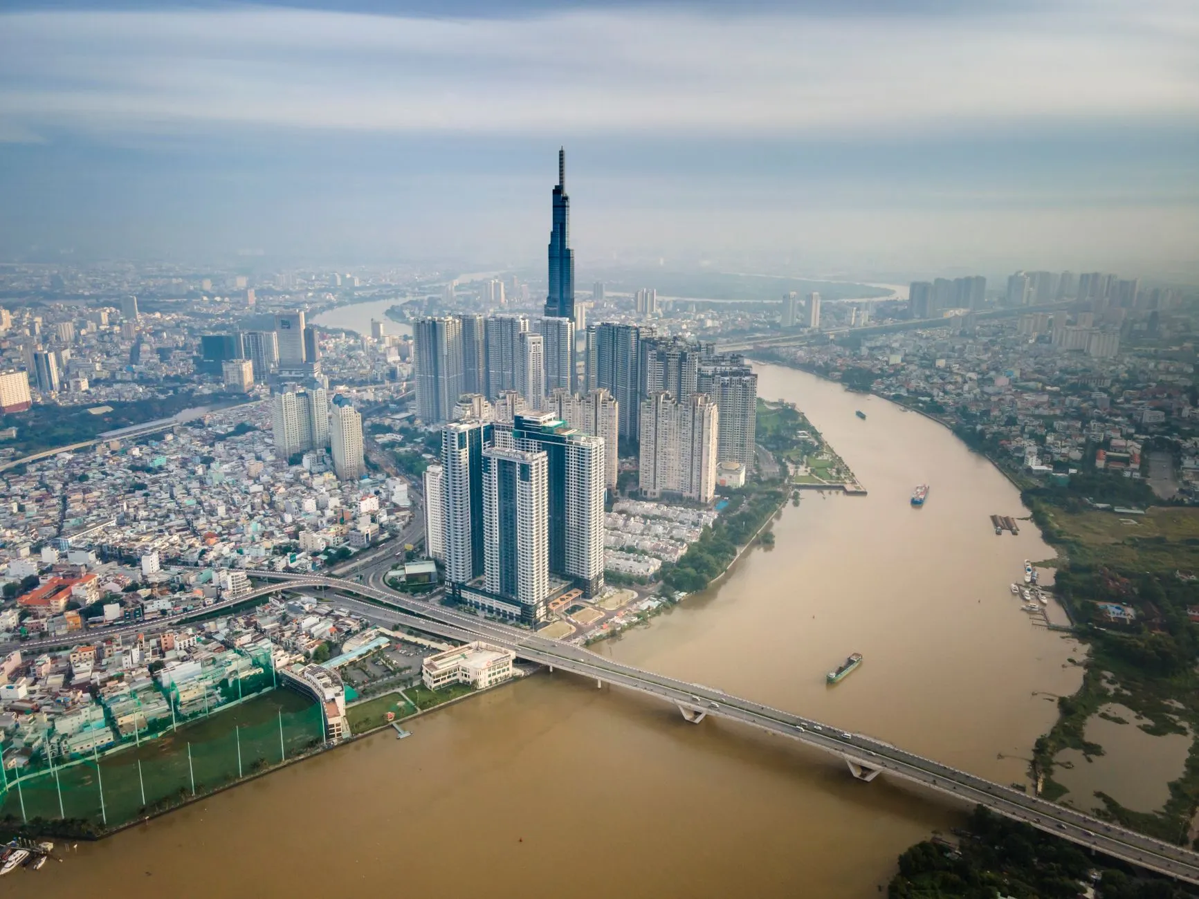 Ho Chi Minh City, Vietnam — Saigon skyline