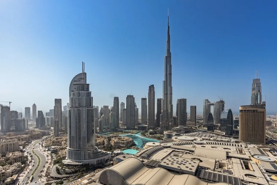 Dubai skyline with Burj Khalifa