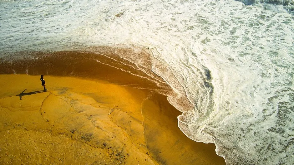 Côte d'Ivoire — Azuretti Beach, golden sand and Atlantic surf