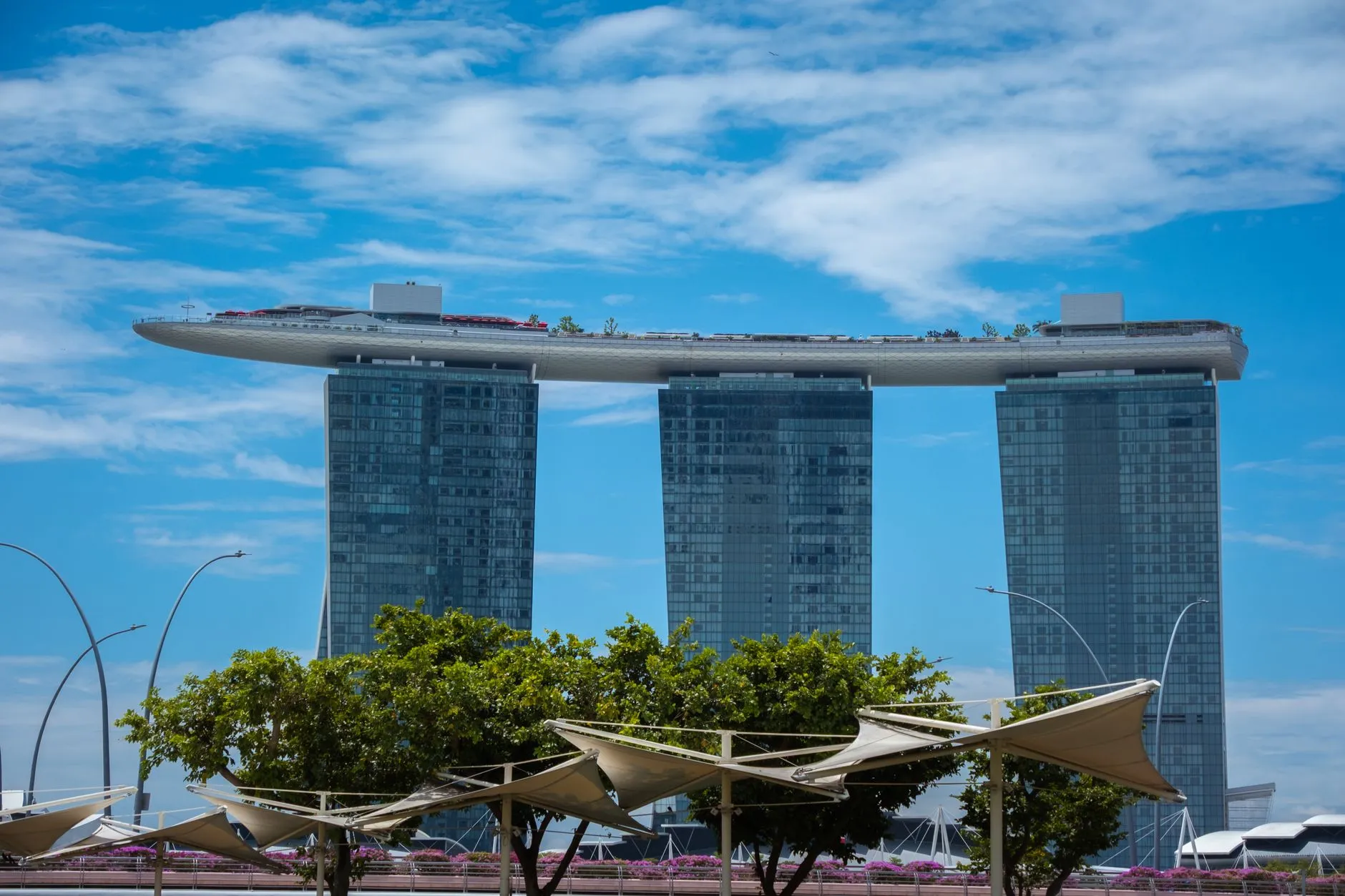 Singapore — Marina Bay Sands and the Marina Bay skyline by day