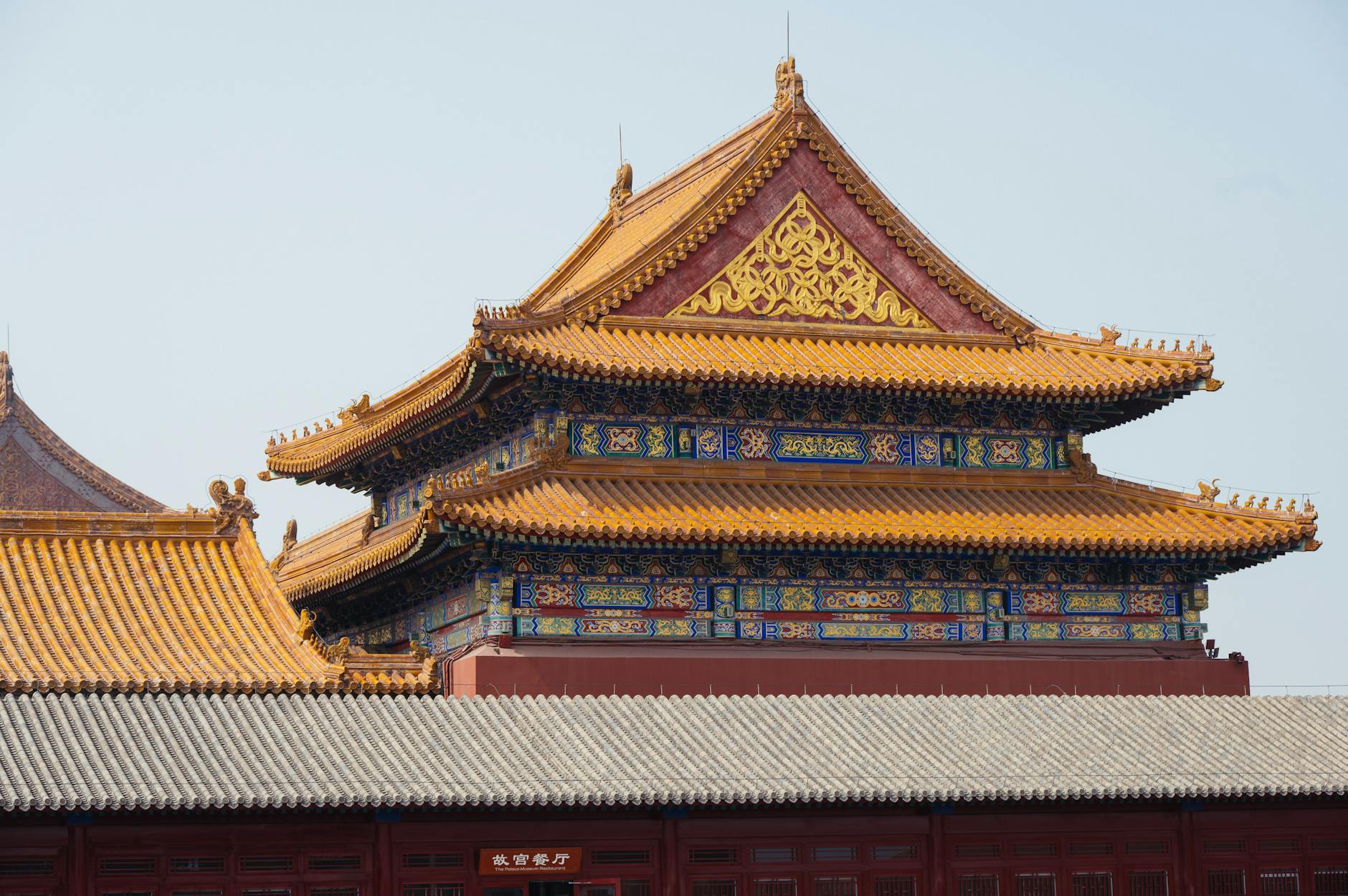 Golden roofs of the Forbidden City in Beijing, the city where most Air China transit hotel stays are arranged
