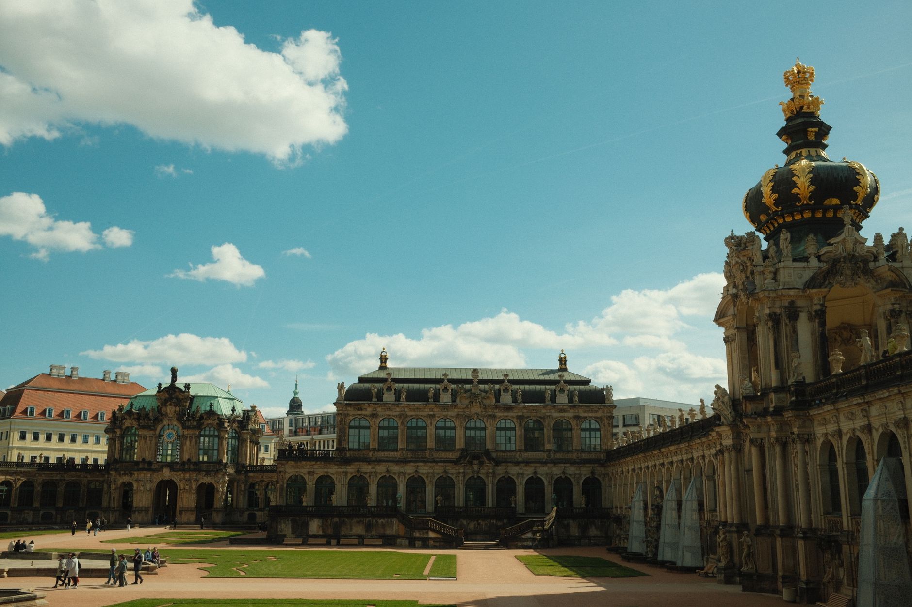 Dresden, Germany — Explore the stunning Baroque architecture of the Zwinger Palace in Dresden, Germany.