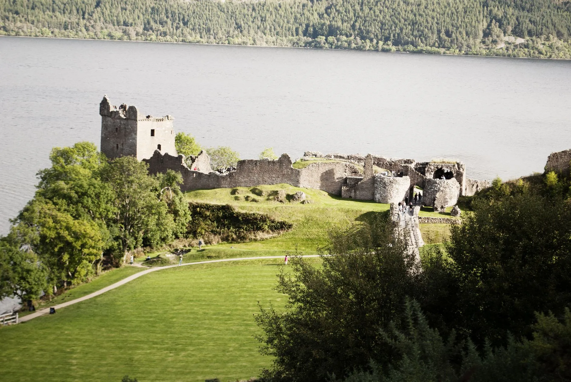 Inverness, Scotland — Explore the ruins of Urquhart Castle, beautifully situated on Loch Ness in Scotland.