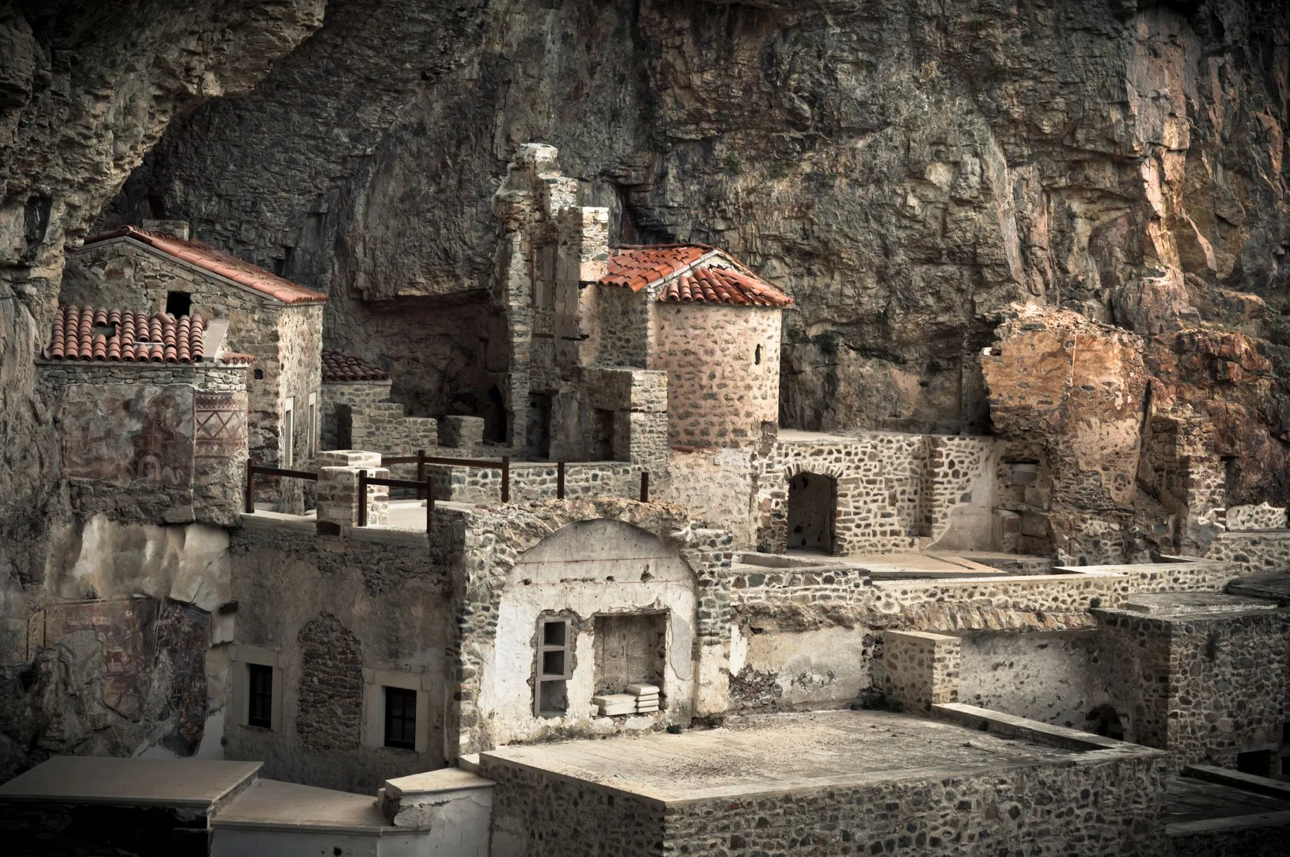 Trabzon, Türkiye — Explore the ancient Sumela Monastery, a circa 4th-century landmark built into the cliffs of Trabzon, Turkey.